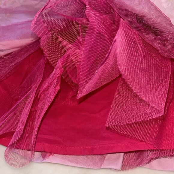 New Disney Minnie Mouse Tutu couture pink chambray dress panty 12M - Picture 3 of 10